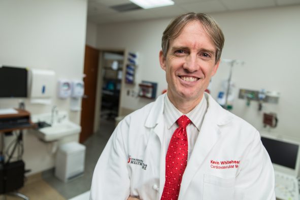 Kevin Whitehead, M.D., F.A.H.A., associate professor of internal medicine at the University of Utah School of Medicine and director of the Utah HHT Clinical Center